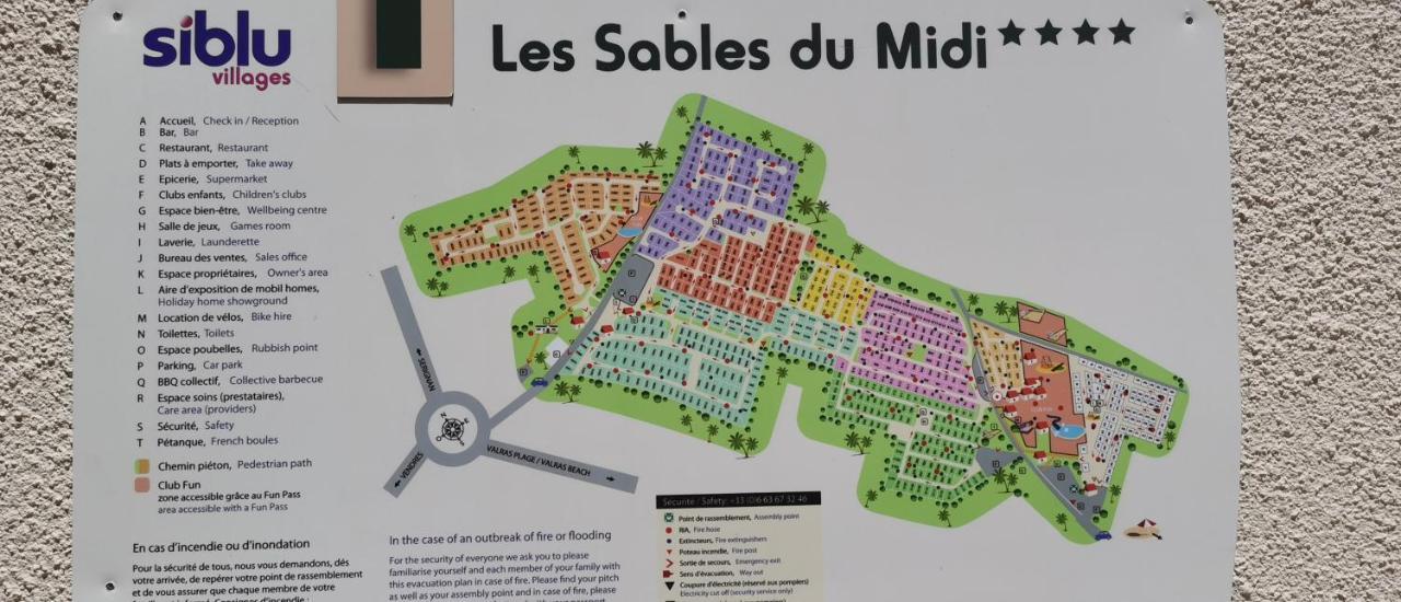 瓦尔拉普拉日 Les Sables Du Midi酒店 外观 照片
