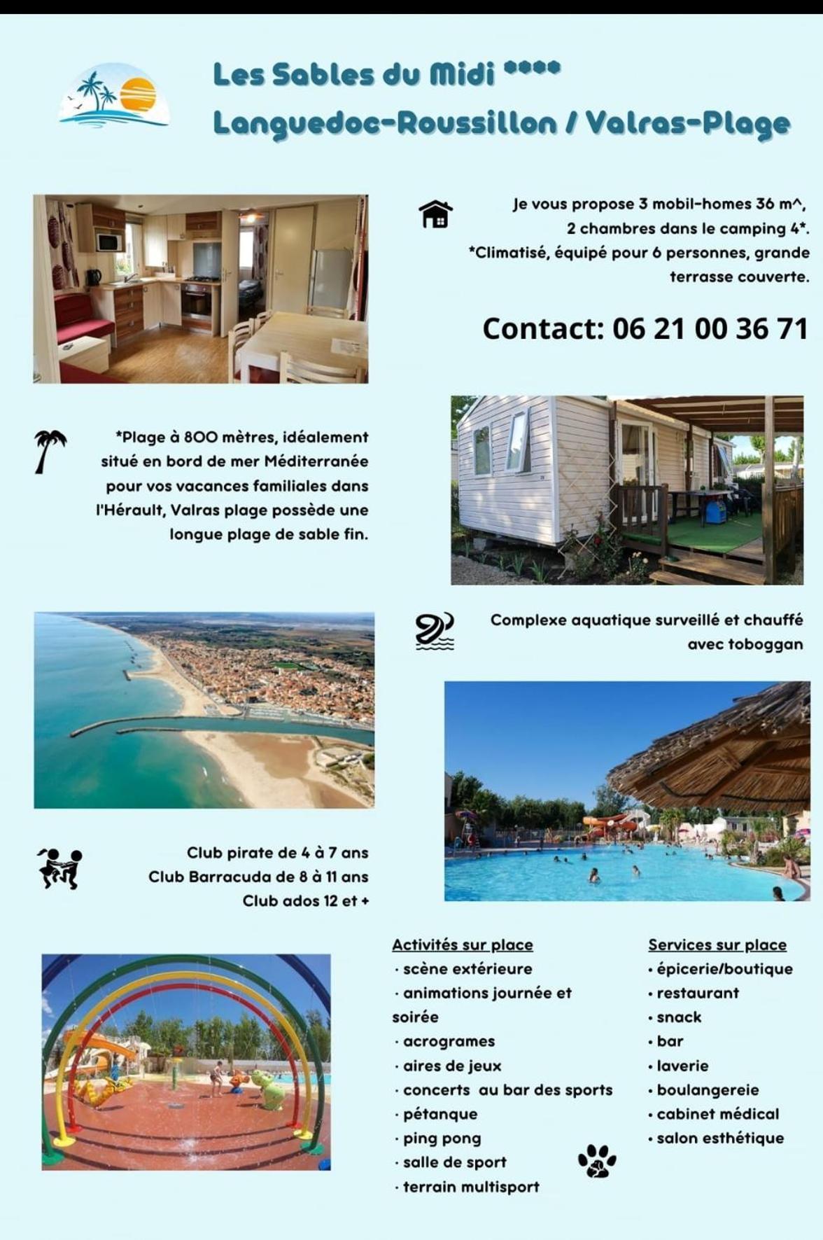 瓦尔拉普拉日 Les Sables Du Midi酒店 外观 照片